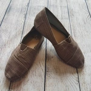 Corkys Beach Linen Slip On Flat K